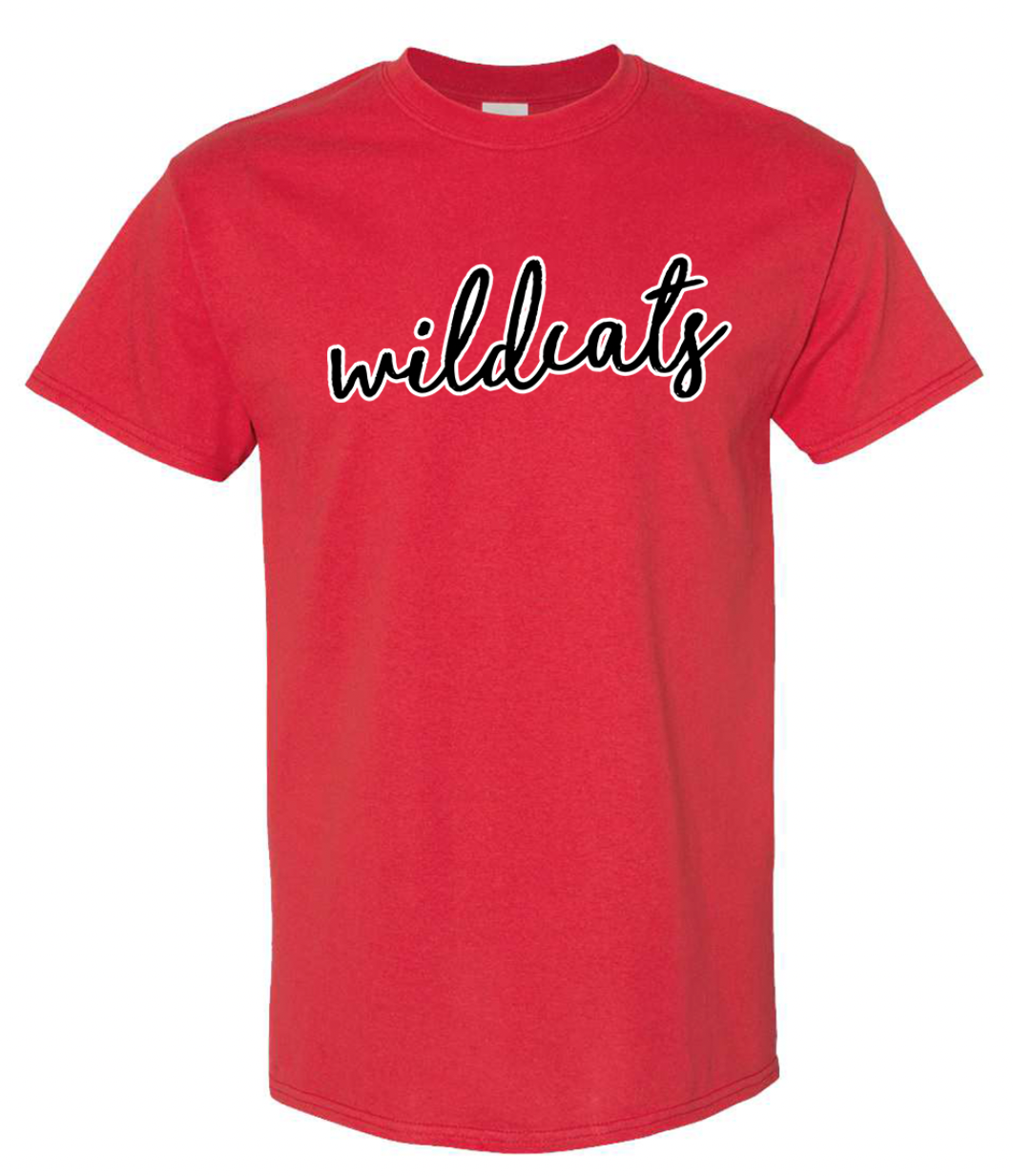 Delphos Jefferson Script Wildcats T-Shirt/Crew
