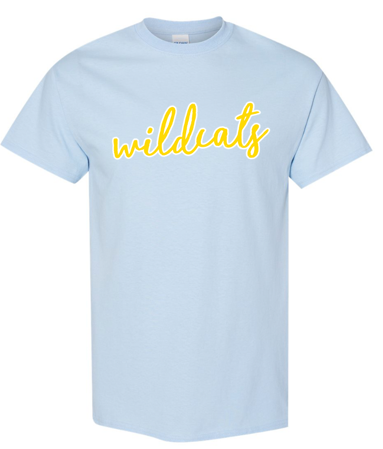 Bath Script Wildcats T-Shirt/Crew