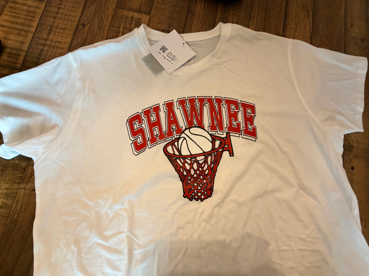 Shawnee Gameday Couture Vintage Basketball T-Shirt (L)