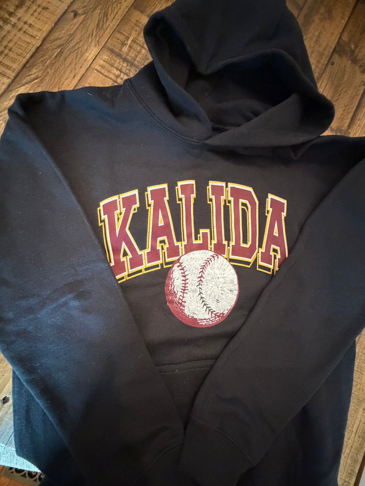 Kalida Vintage Baseball Hoodie (YL)