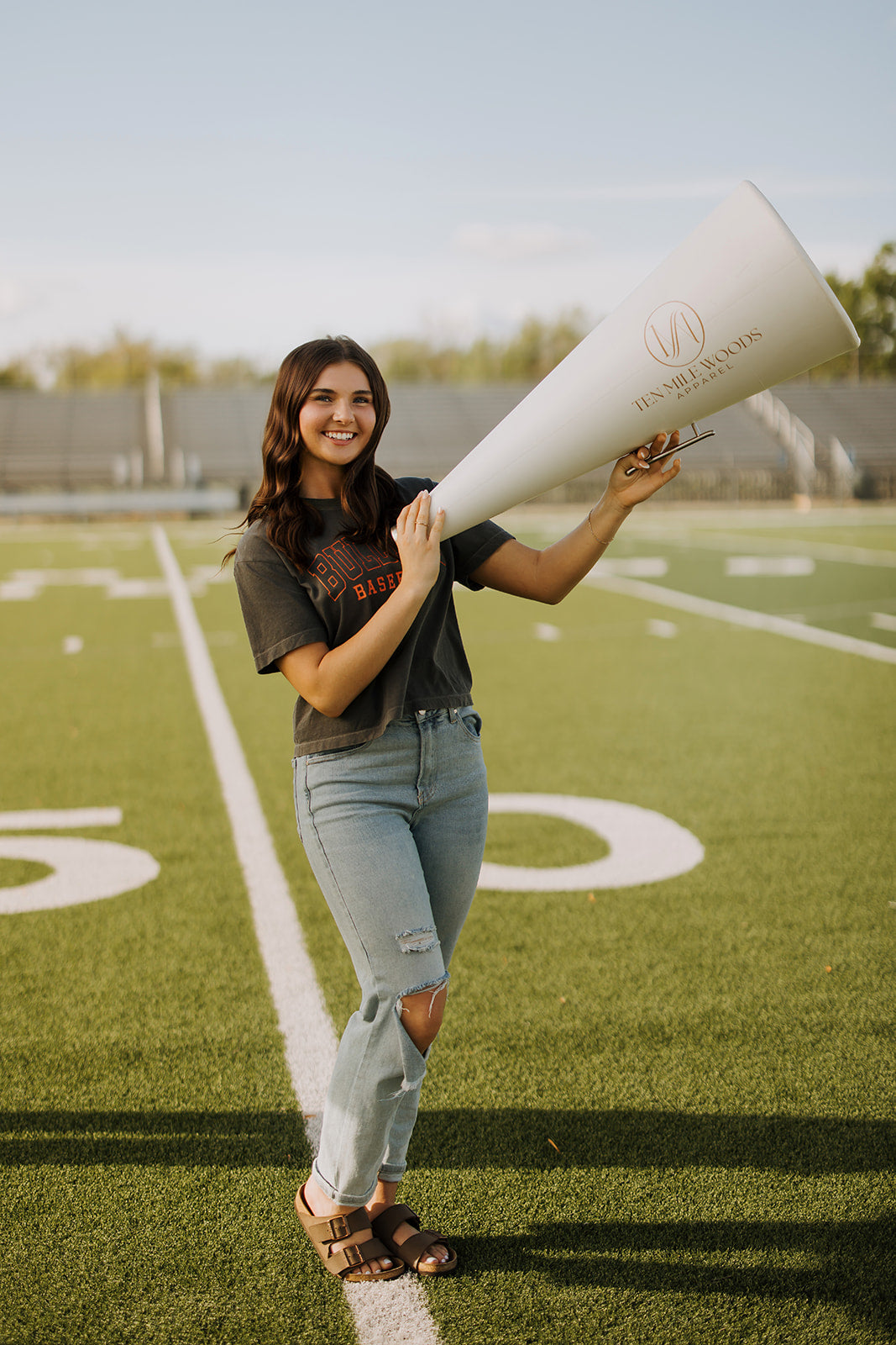 Bulldog Block Letter Custom School Tee