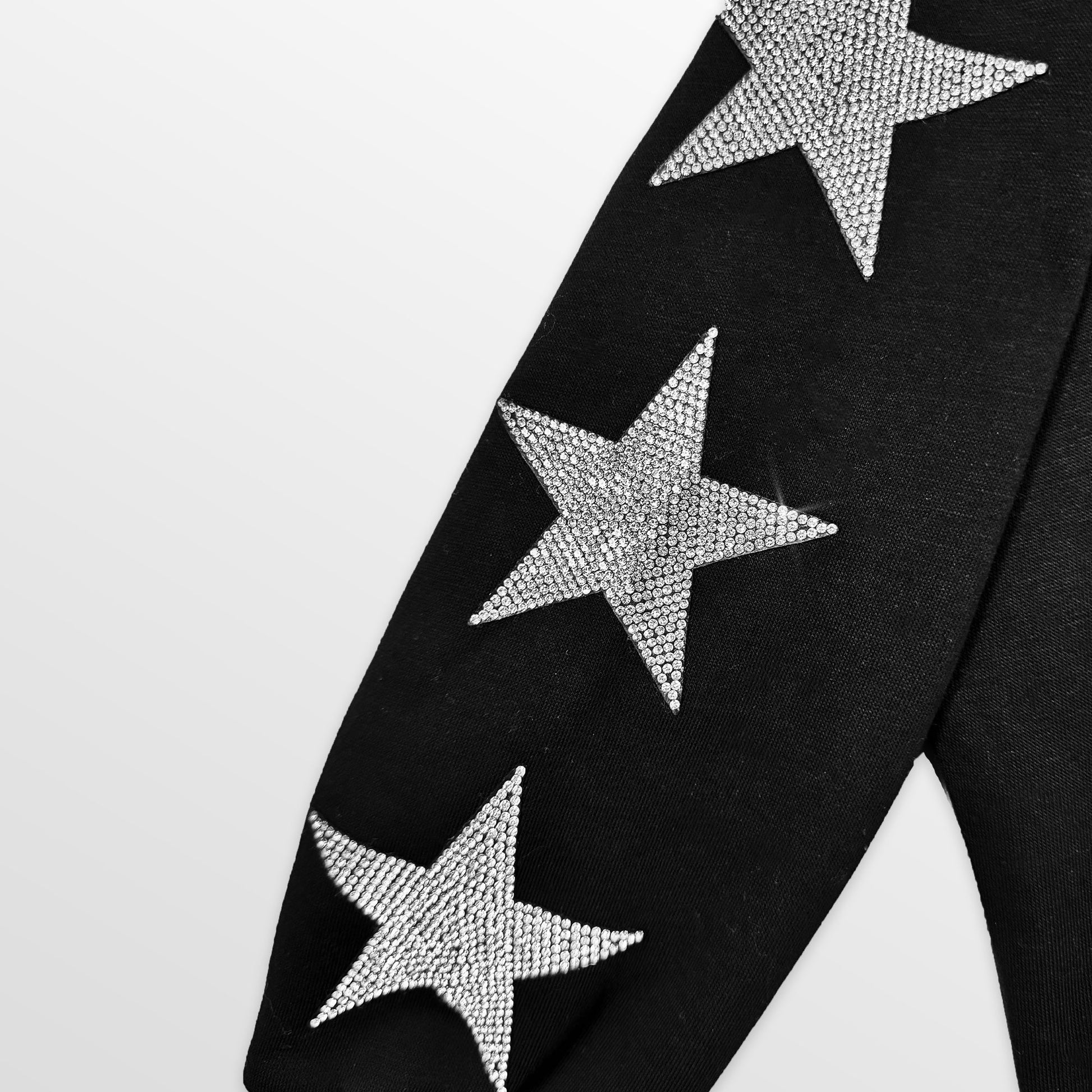 PREORDER Gameday Couture Rhinestone Sleeve Sweatshirt Black