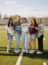 Youth / Adult School Faded Oversized Long Sleeve Washed T-Shirt FINAL SALE