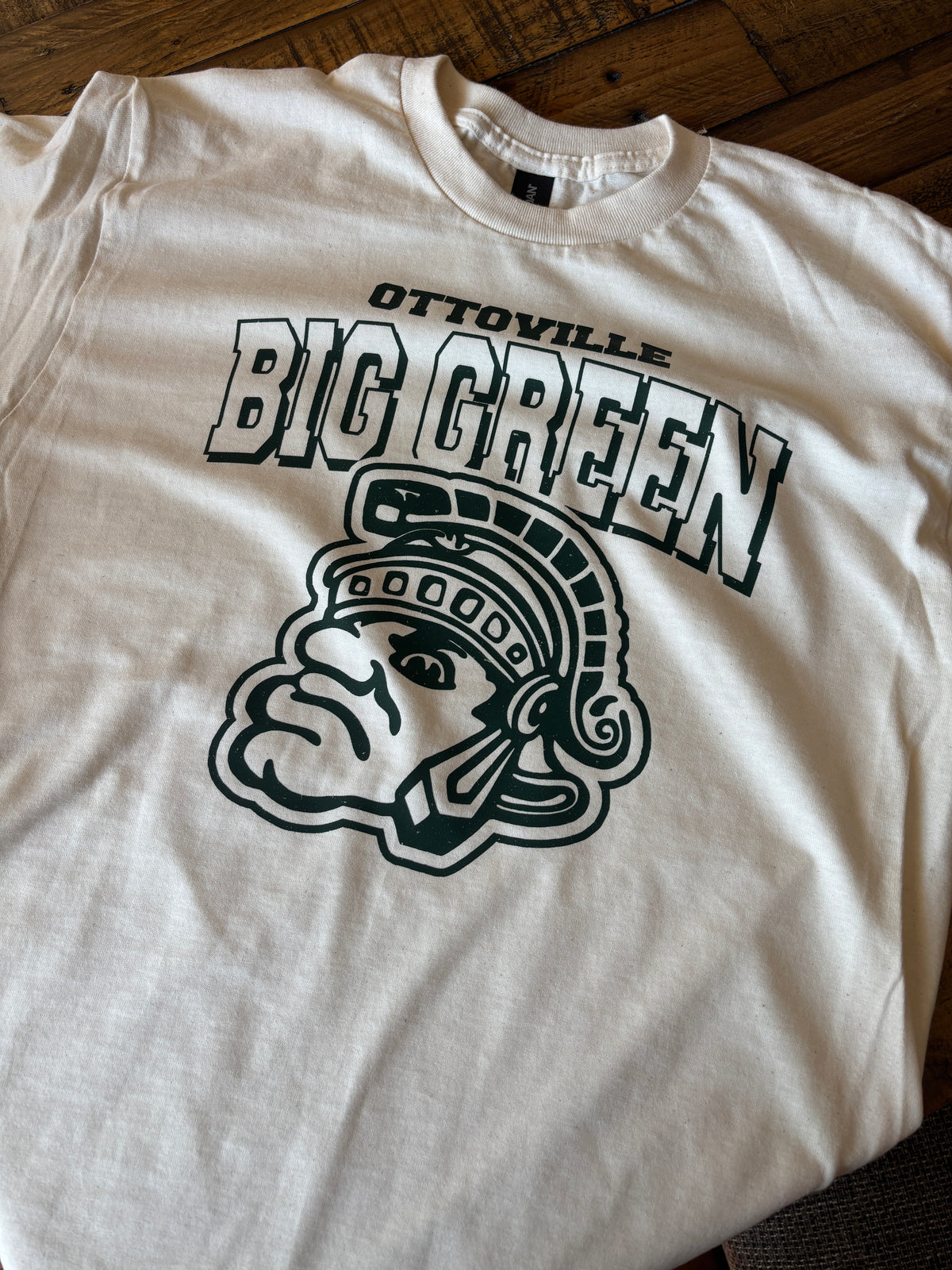 Ottoville Big Green on Natural T-Shirt (M)