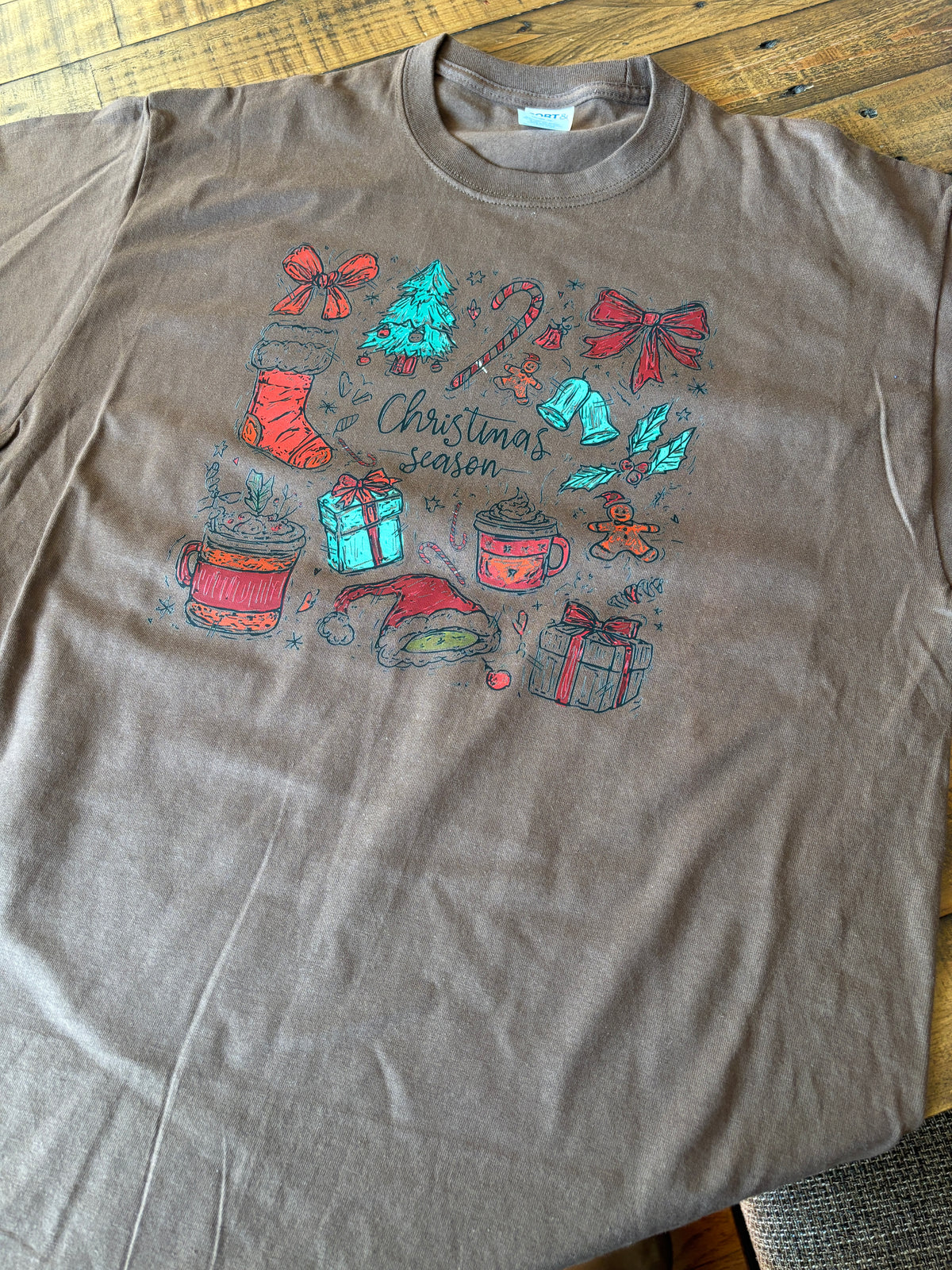Christmas Season Comfort Colors T-Shirt (L)