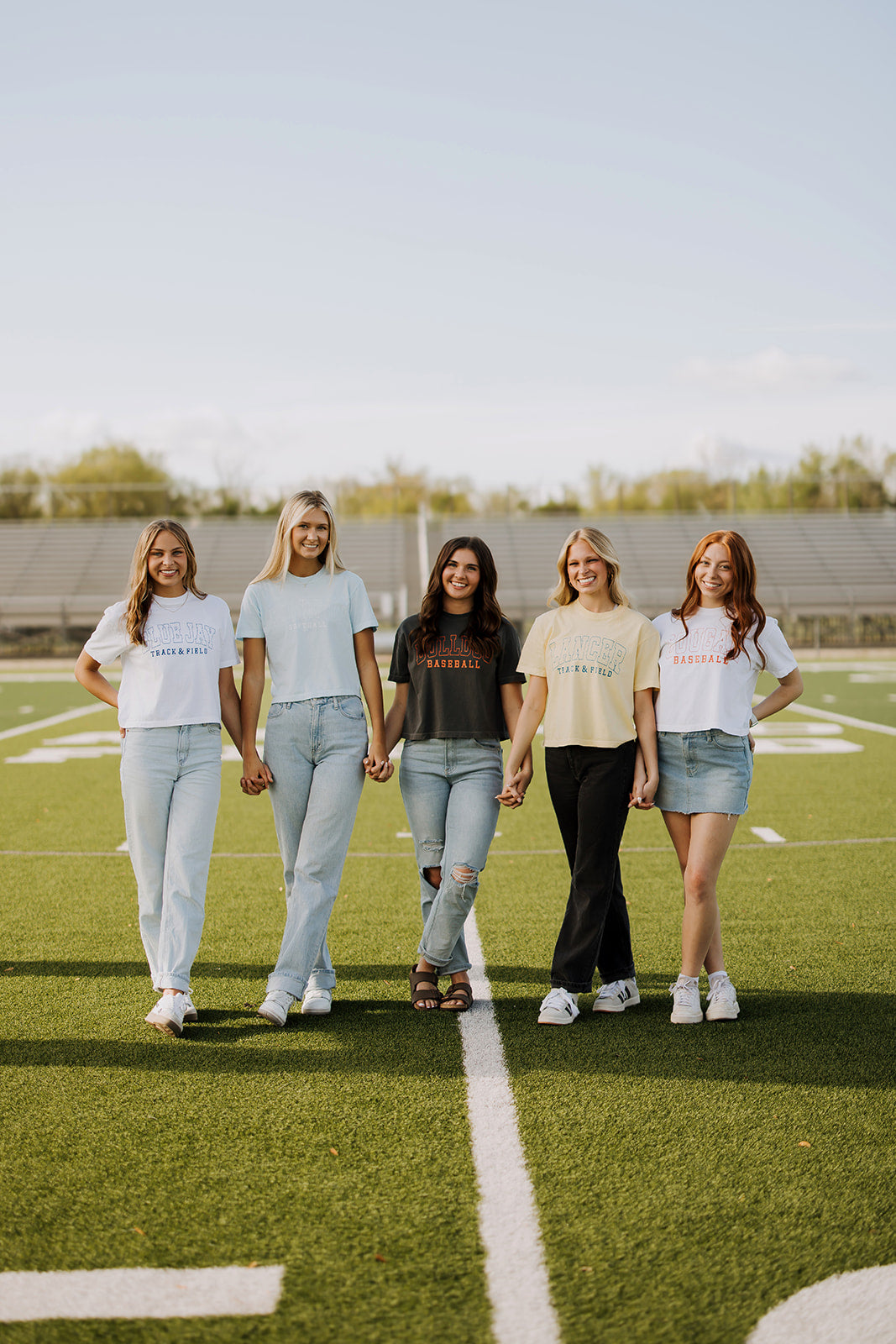 Cougar Block Letter Custom School Tee