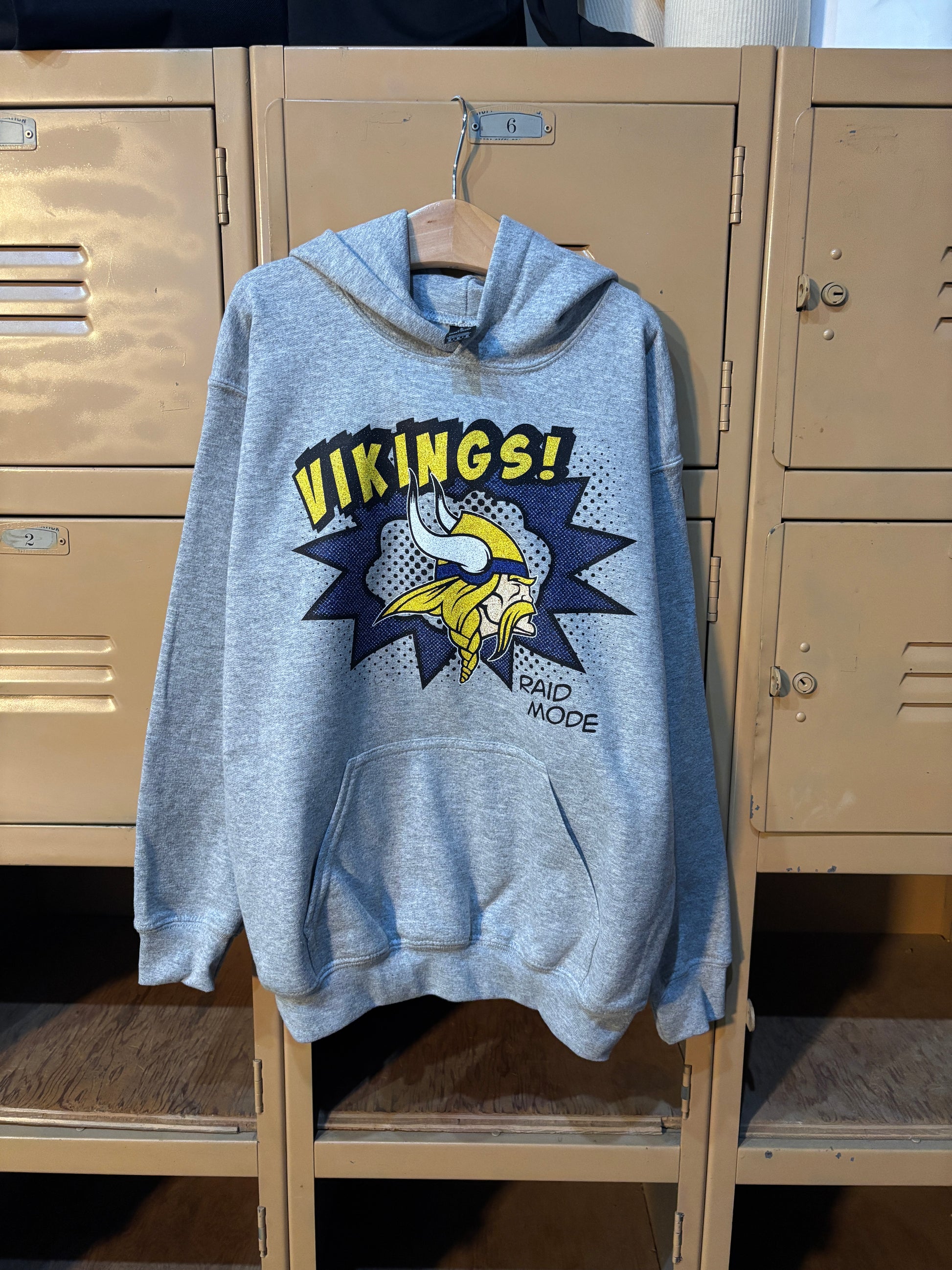 Leipsic Vikings Comic Hoodie