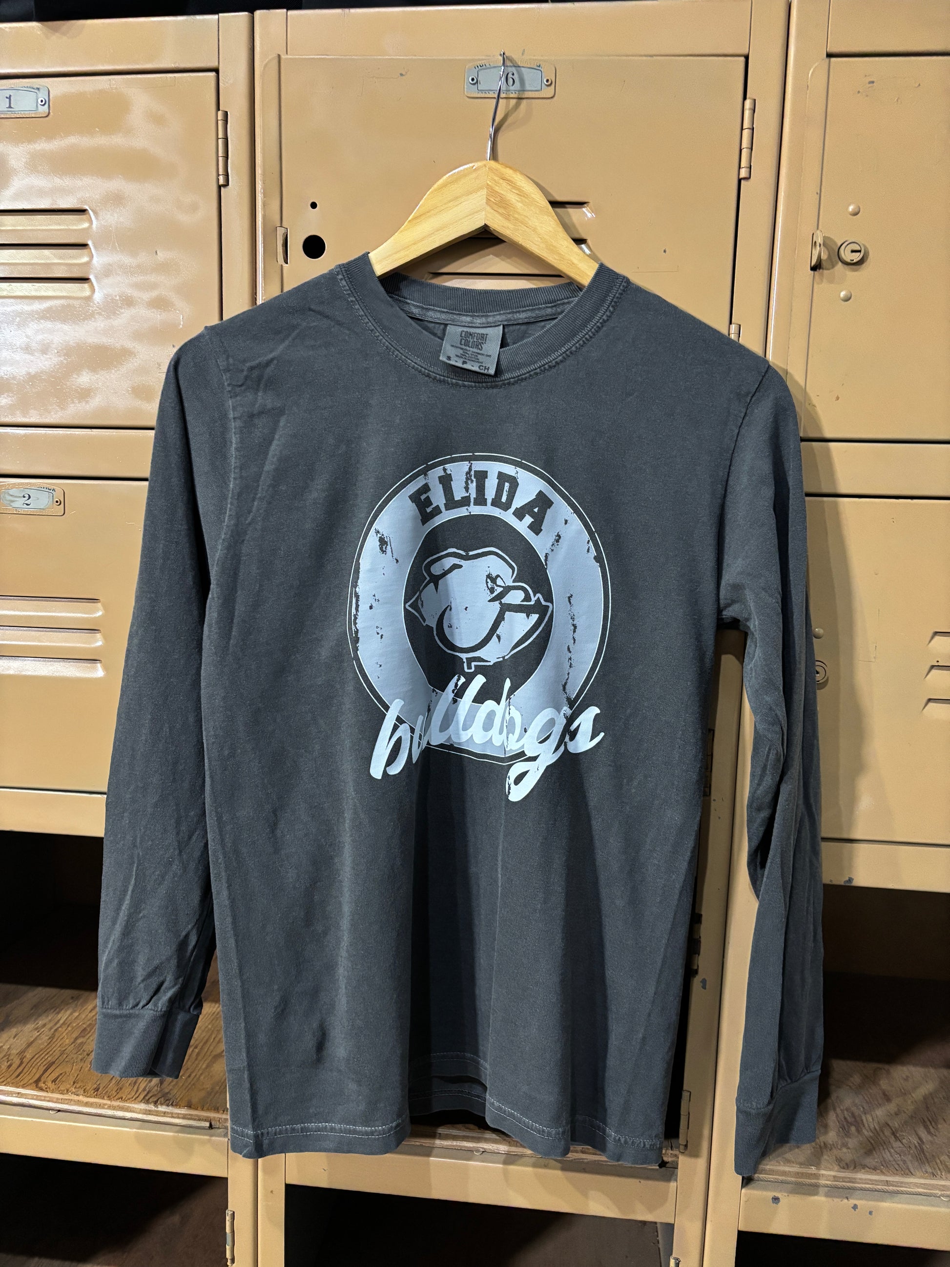 Elida Vintage Distressed Long Sleeve T-Shirt