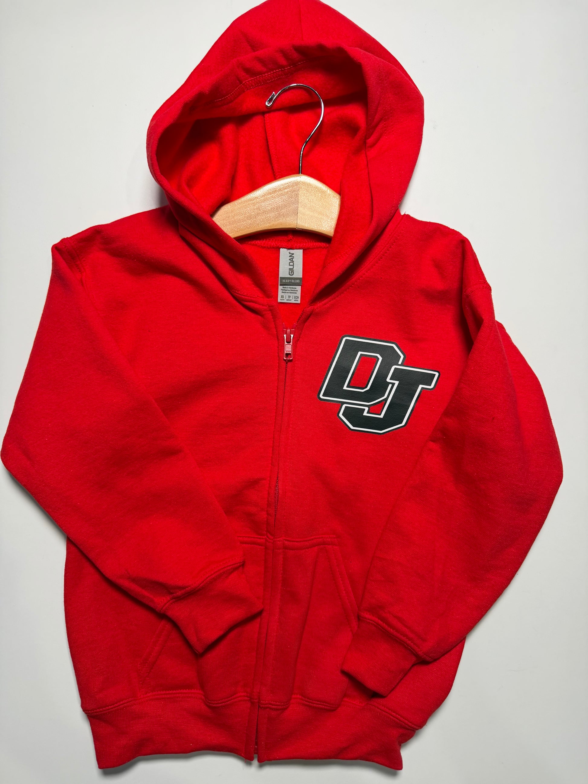 Delphos Jefferson DJ Left Chest Zip Up Hoodie