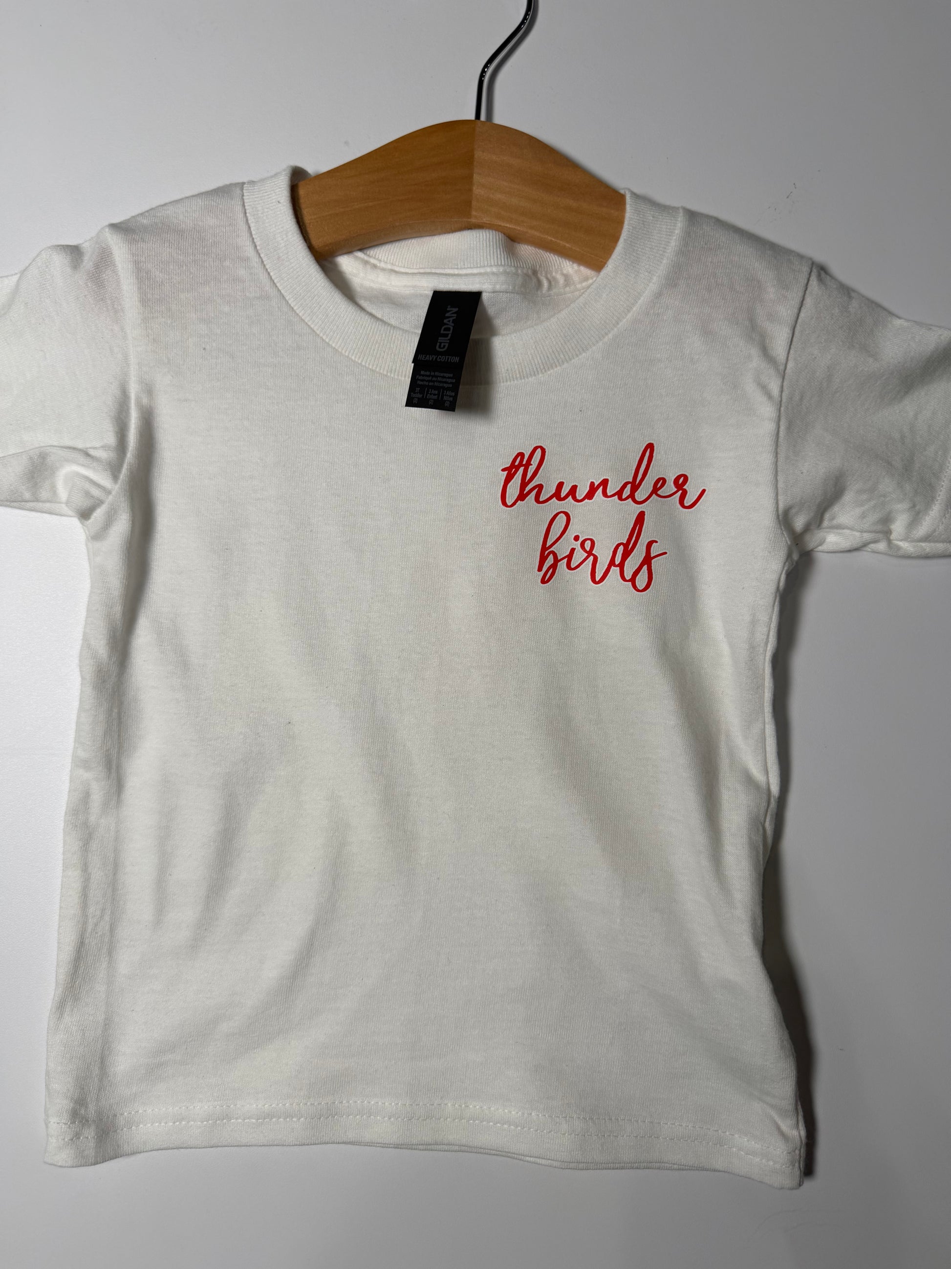 LCC Thunderbirds Left Chest Script T-Shirt