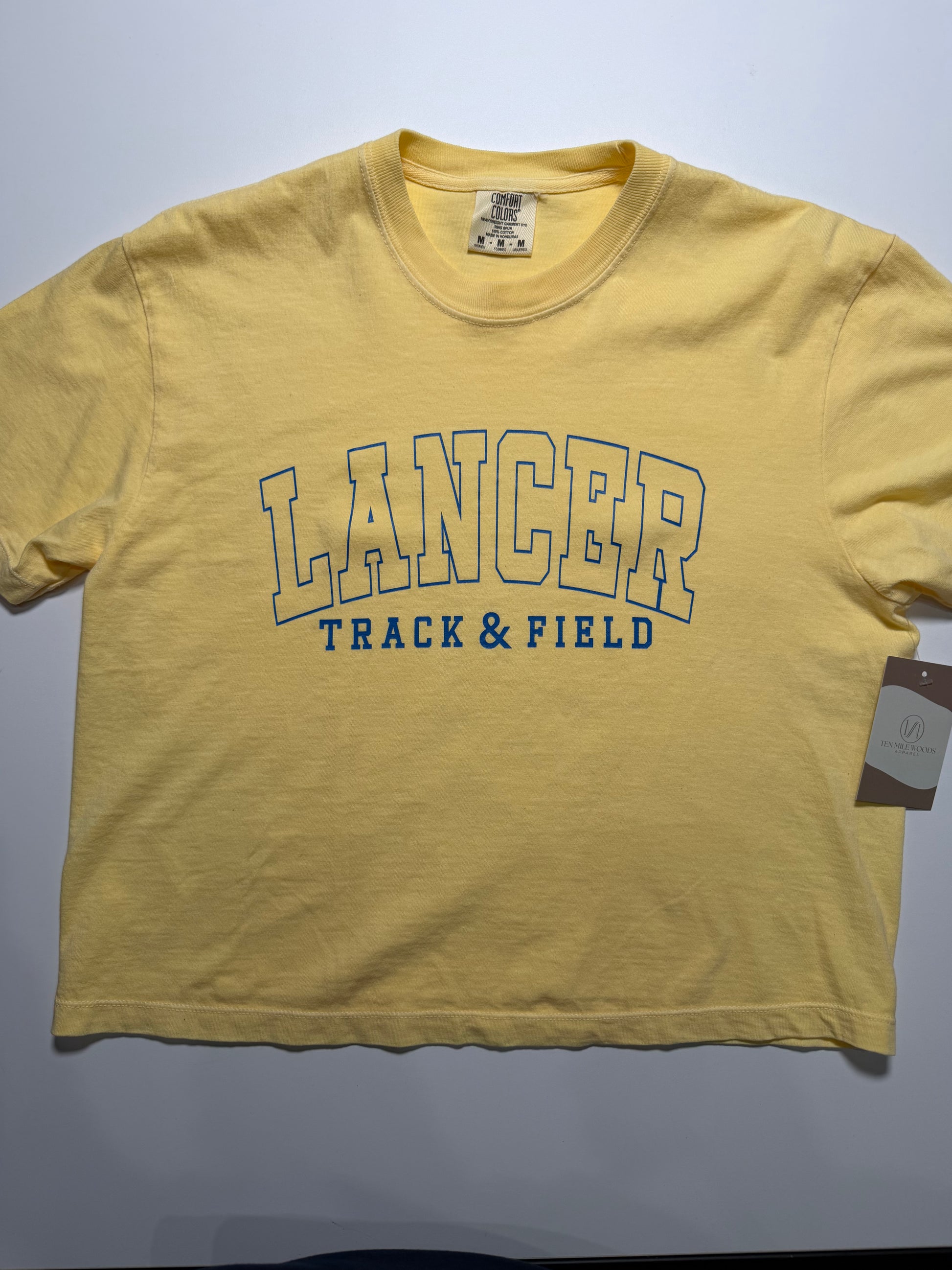 Lincolnview Track and Field Cropped T-Shirt