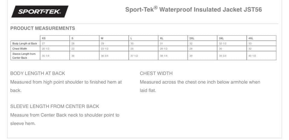 Adult Sport Tek Waterproof Insulated Jacket