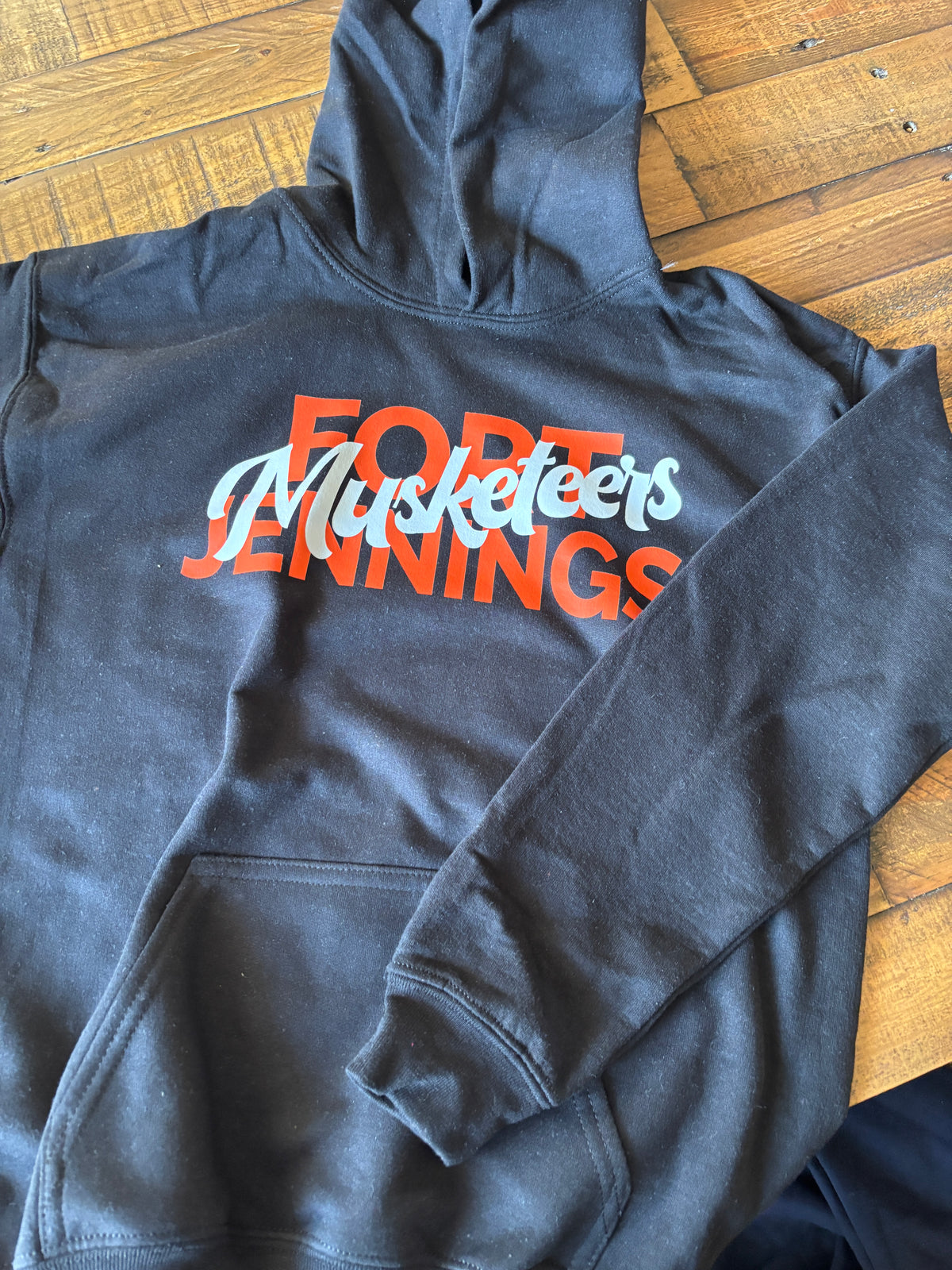 Fort Jennings Bold Script Font Hoodie (YL)