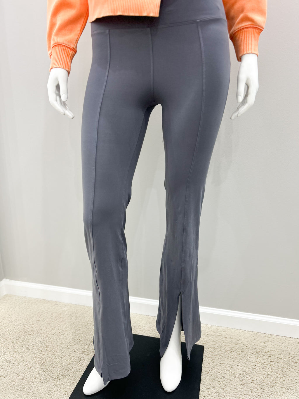 High Waist Full Length Flared Leggings