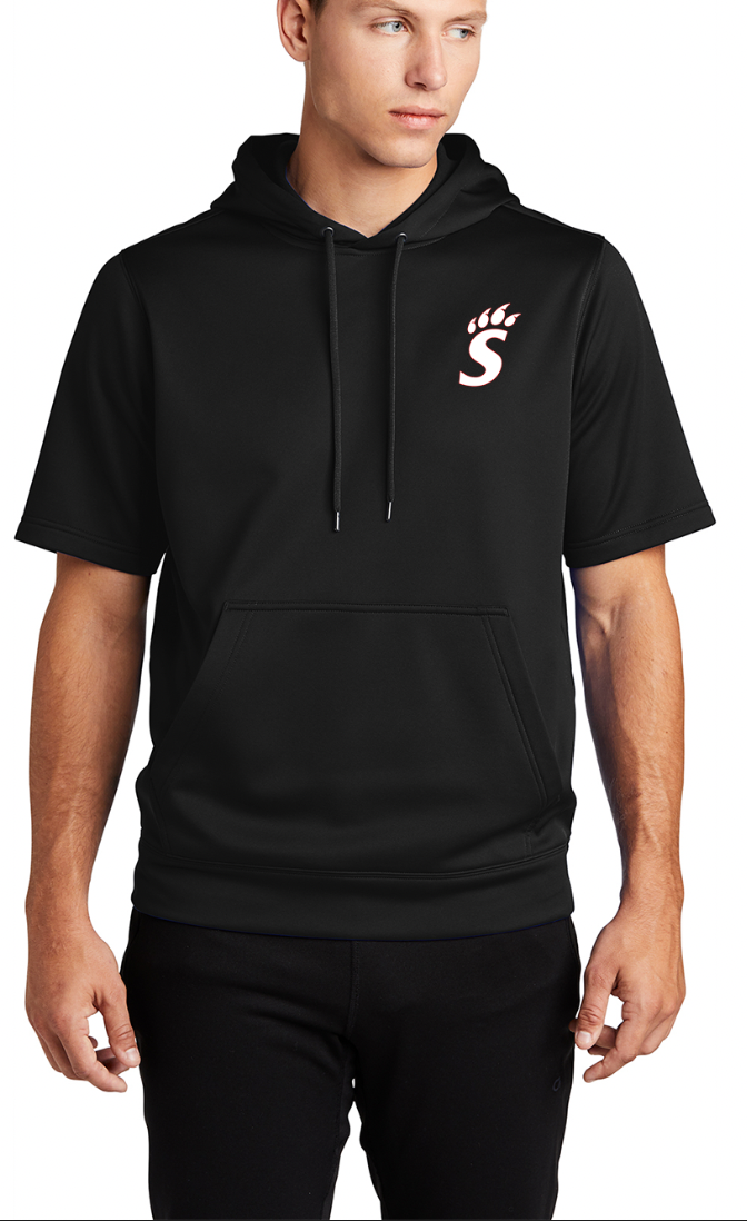 Youth/Adult Sport-Tek Short Sleeve Fleece Hooded Pullover