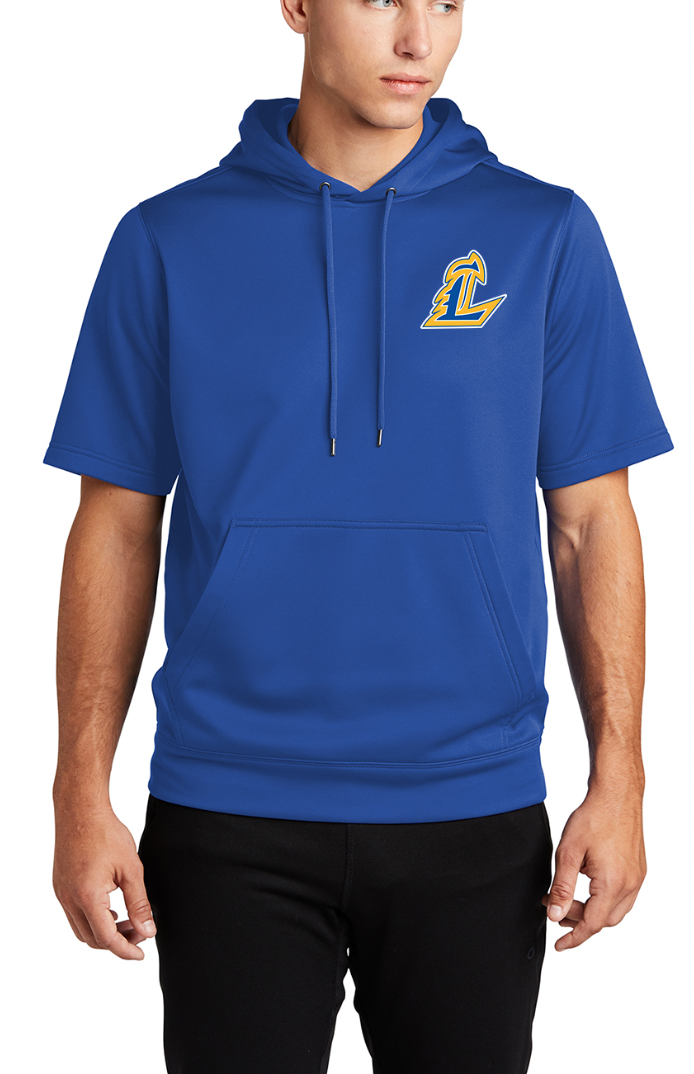 Lincolnview Sport-Tek Short Sleeve Fleece Hooded Pullover