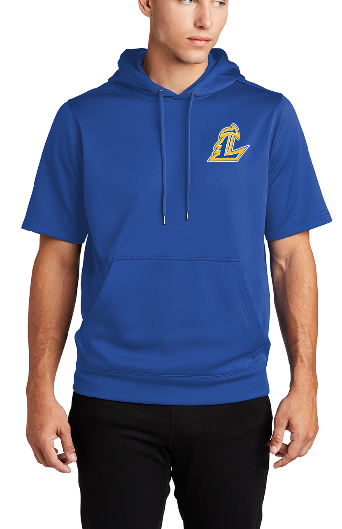 Youth/Adult Sport-Tek Short Sleeve Fleece Hooded Pullover