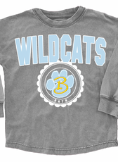 Youth / Adult School Faded Oversized Long Sleeve Washed T-Shirt FINAL SALE
