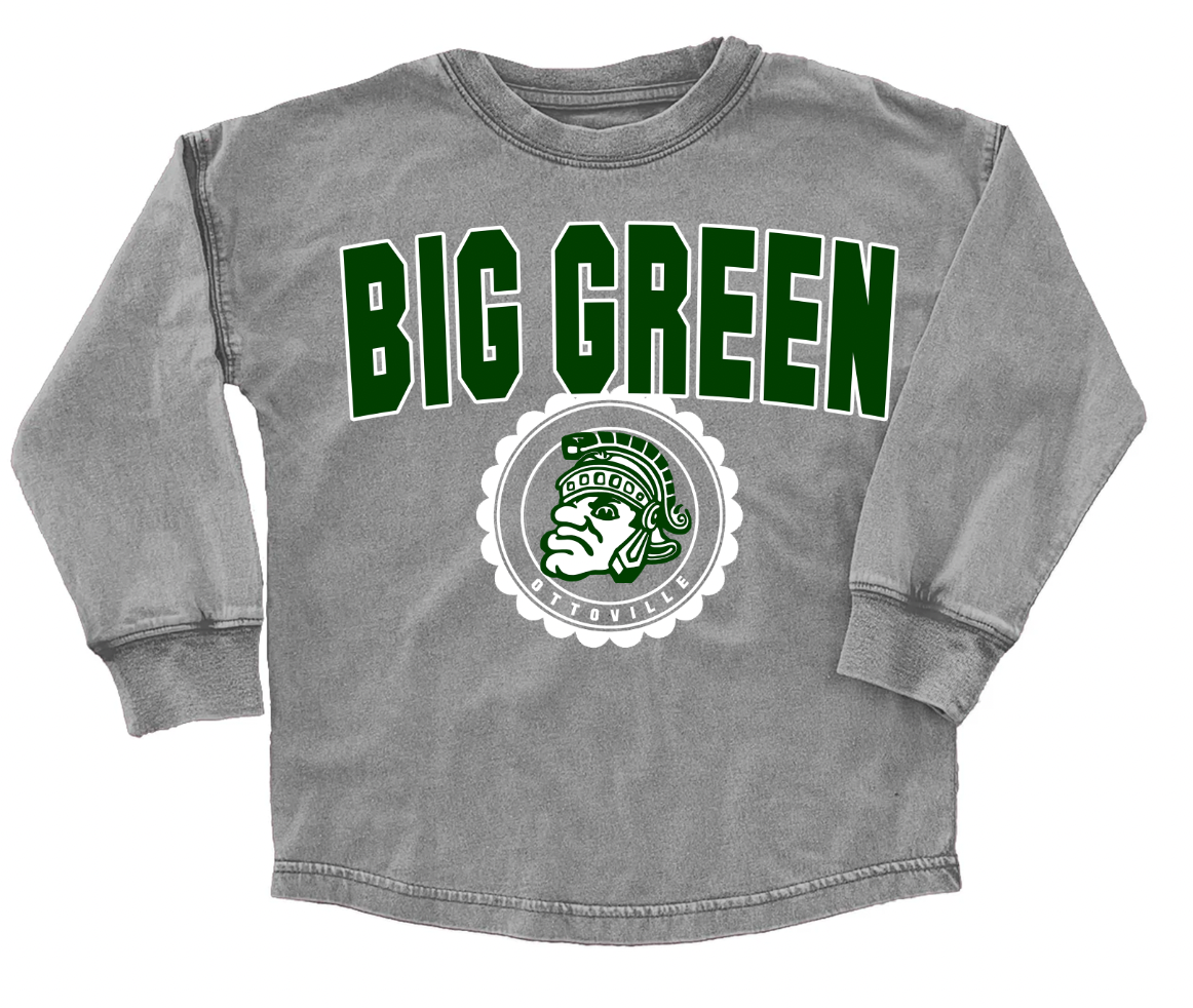 School Faded Long Sleeve Washed T-Shirt