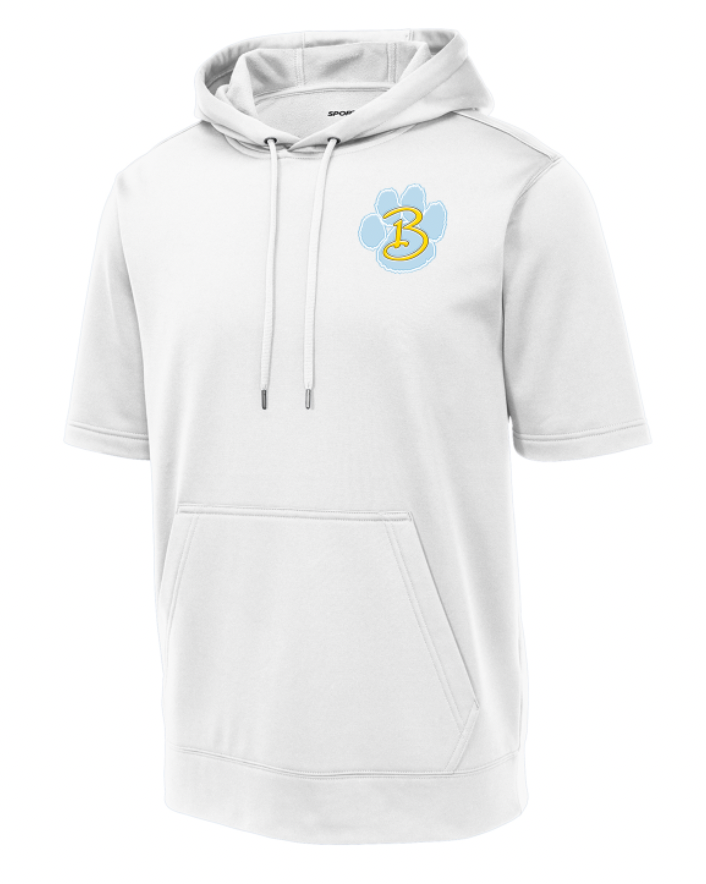 Bath Sport-Tek Short Sleeve Fleece Hooded Pullover