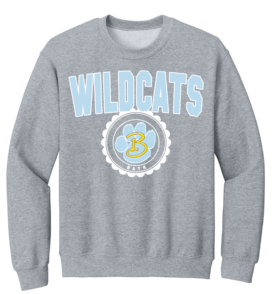Bath Vintage Circle Toddler/Youth/Adult Crewneck
