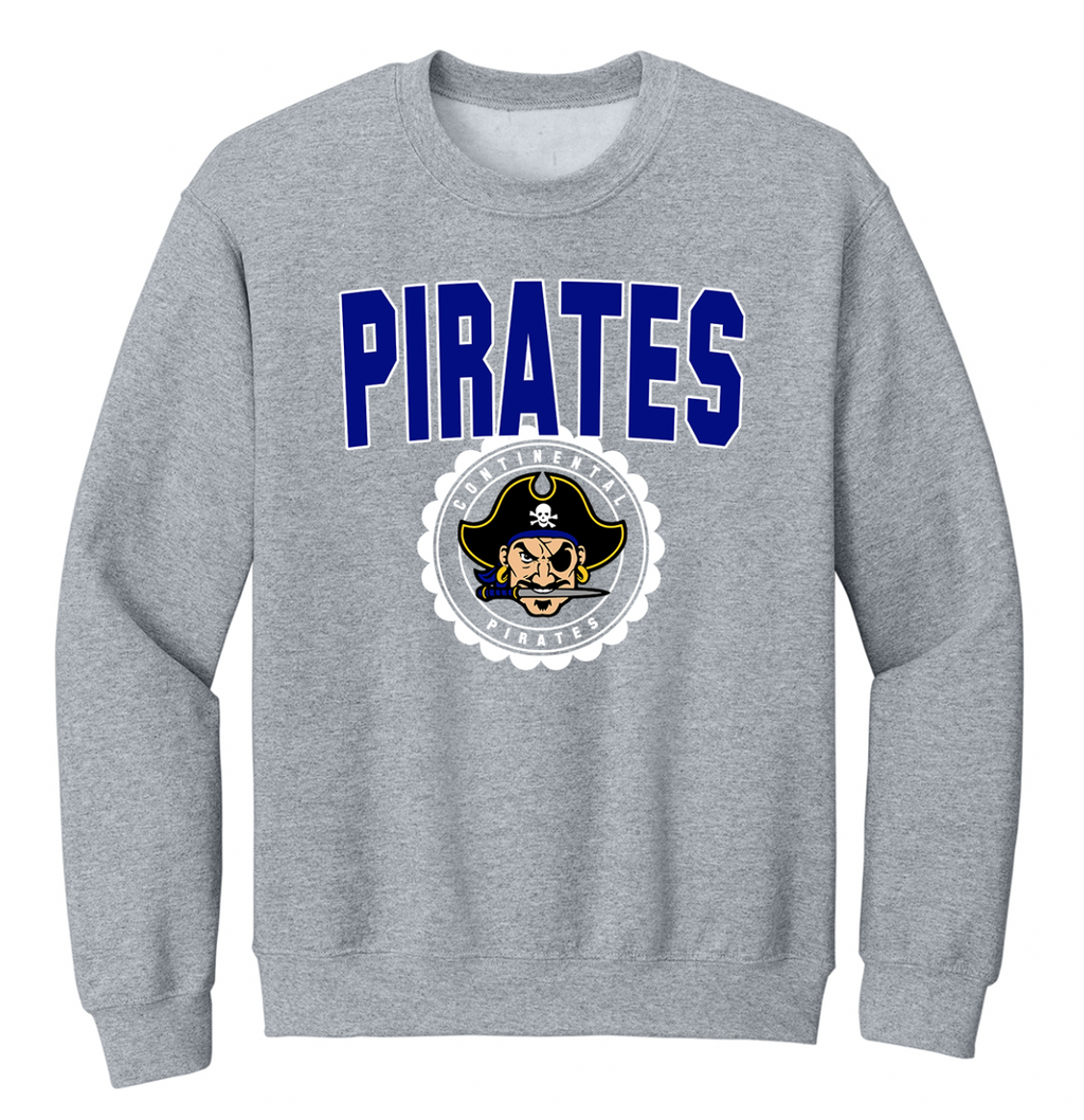 Continental Pirates Vintage Circle Toddler/Youth/Adult Crewneck