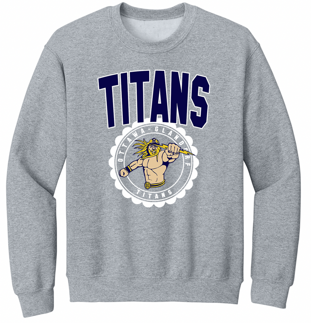 OG Titans Vintage Circle Toddler/Youth/Adult Crewneck