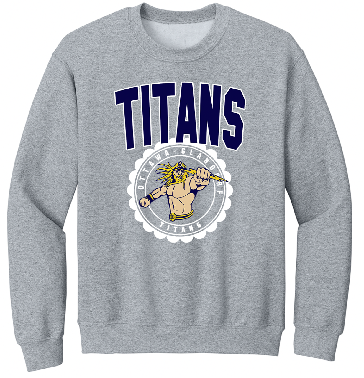 OG Titans Vintage Circle Toddler/Youth/Adult Crewneck