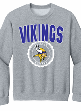 Leipsic Vikings Vintage Circle Toddler/Youth/Adult Crewneck