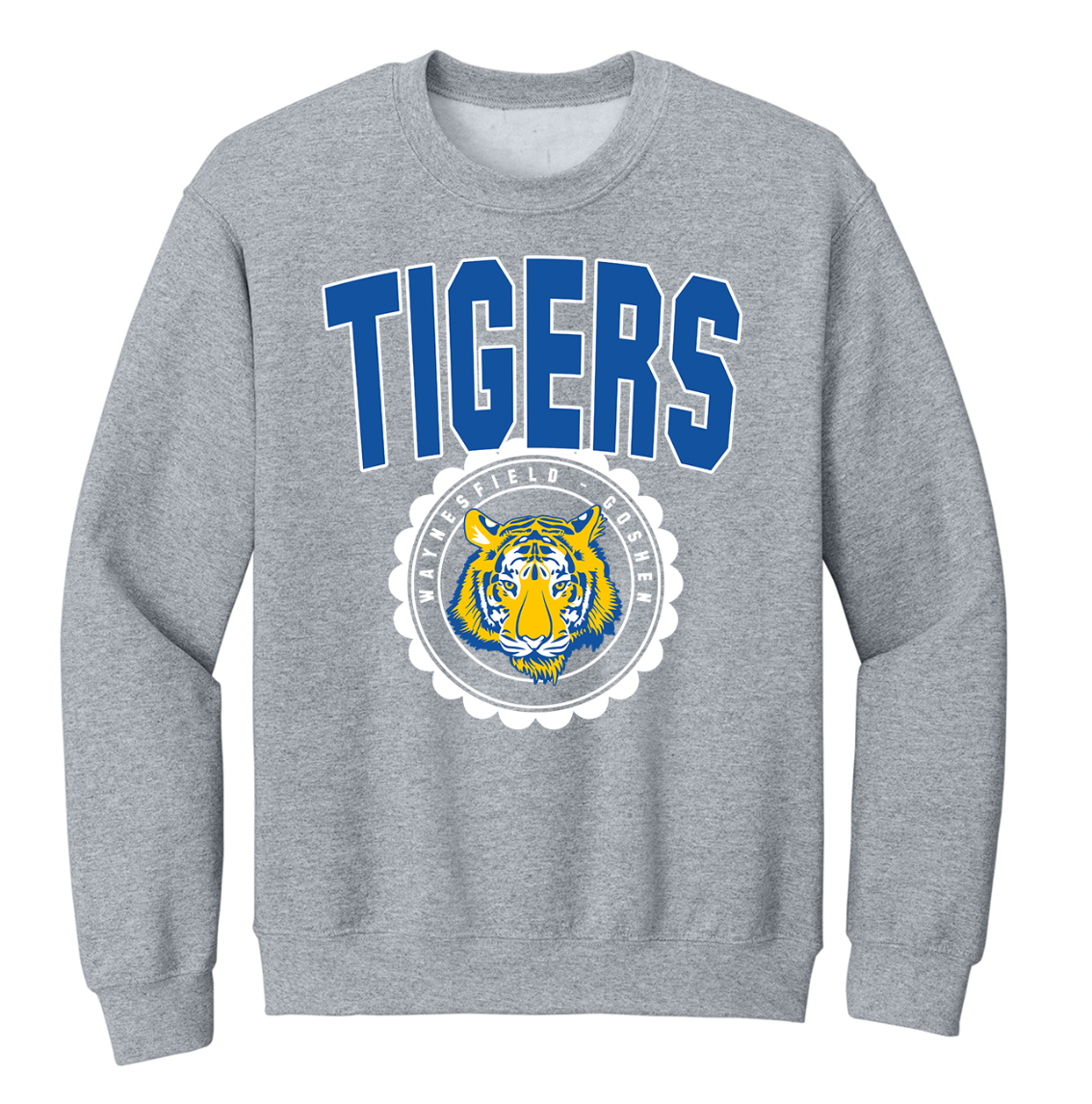WG Tigers Vintage Circle Toddler/Youth/Adult Crewneck