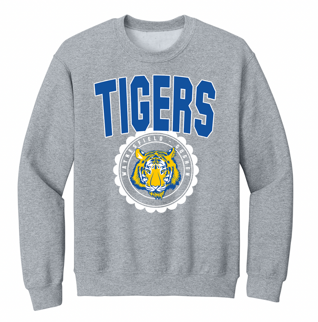 WG Tigers Vintage Circle Toddler/Youth/Adult Crewneck
