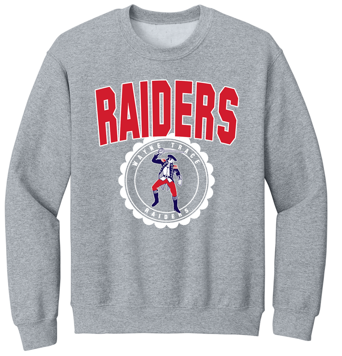 Wayne Trace Raiders Vintage Circle Toddler/Youth/Adult Crewneck