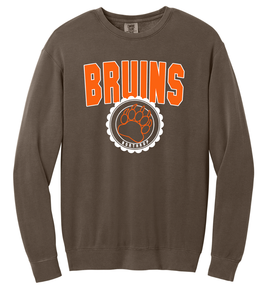 Northrup Bruins Vintage Circle Comfort Colors Adult Long Sleeve/Crew