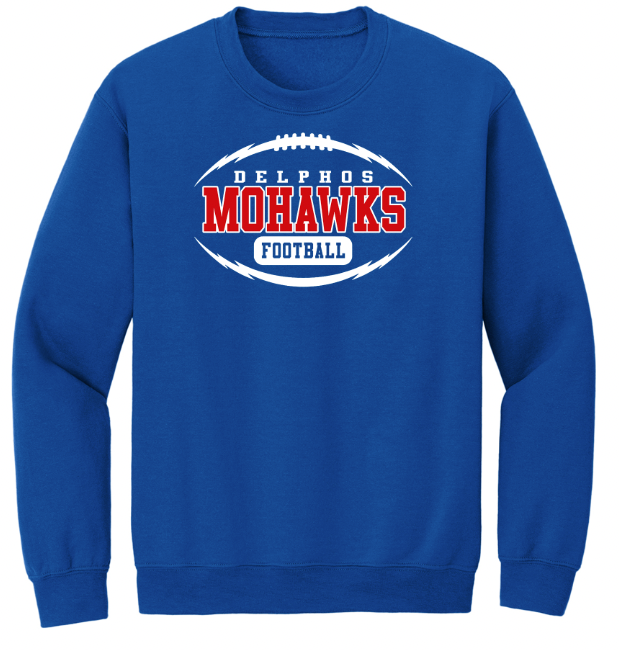Mohawks Football Tee/Crew/Hoodie Special Order