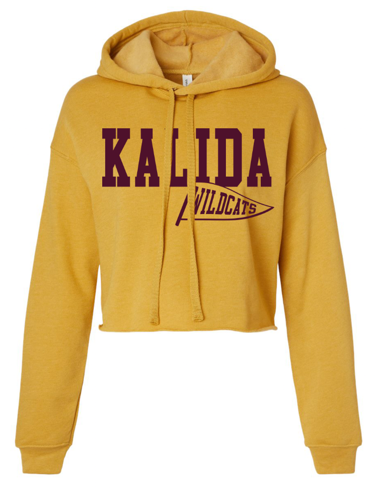 Kalida Flag Crop Fleece Hoodie