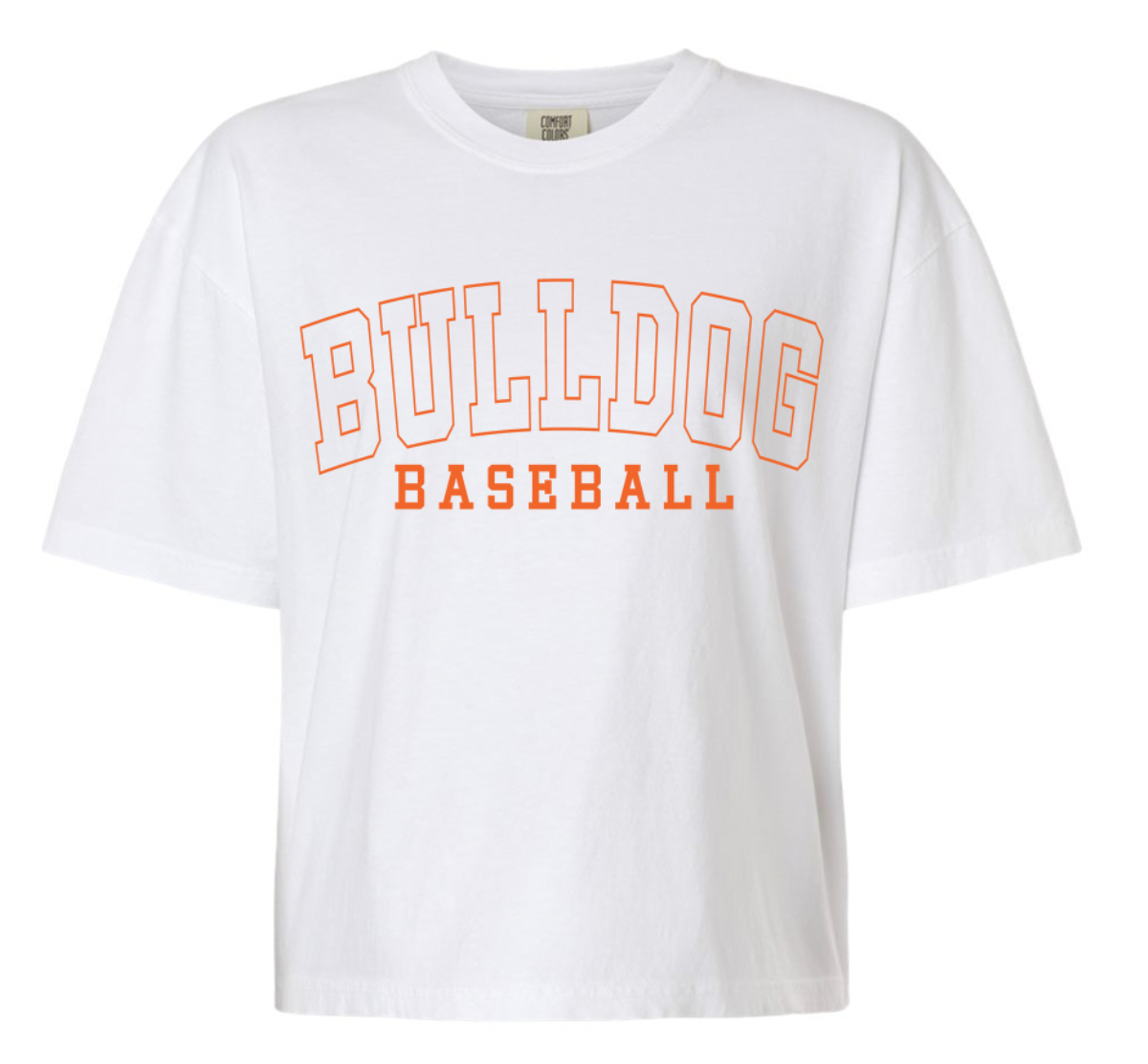 Bulldog Block Letter Custom School Tee