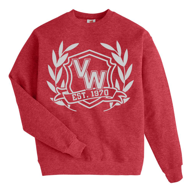 Van Wert Unisex Heathered Crewneck Sweatshirt