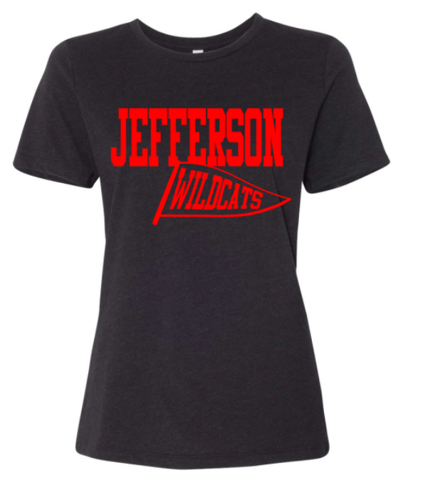 Delphos Jefferson Flag Women's Heathered T-Shirt