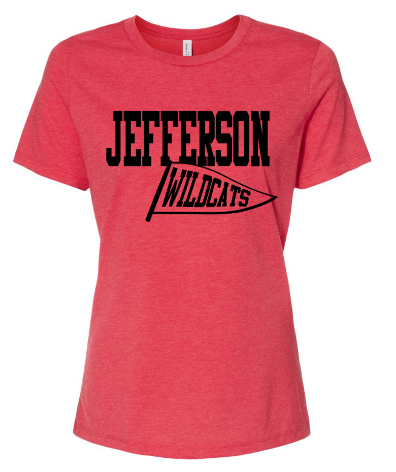 Delphos Jefferson Flag Women's Heathered T-Shirt