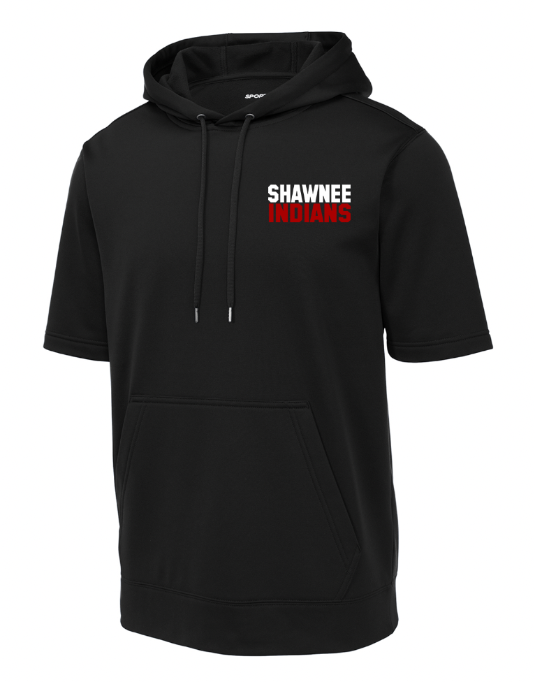 Shawnee Sport-Tek Short Sleeve Fleece Hooded Pullover