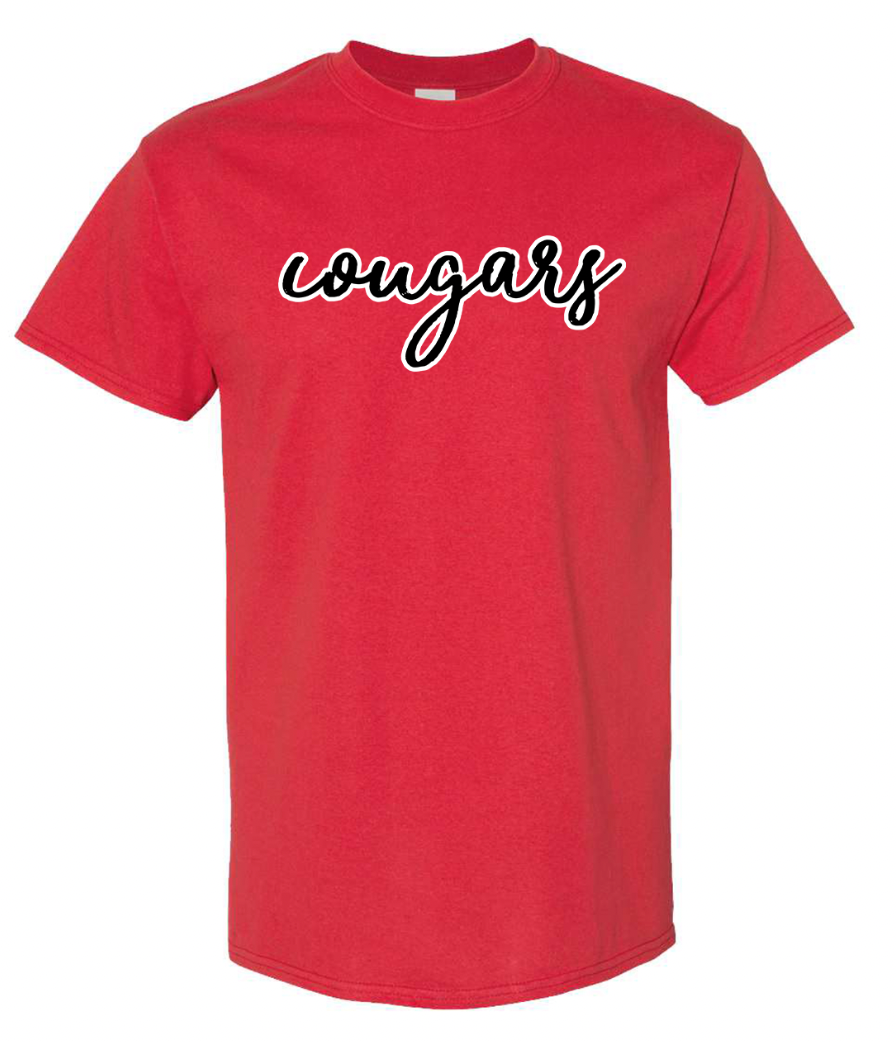 Van Wert Script Cougars T-Shirt/Crew