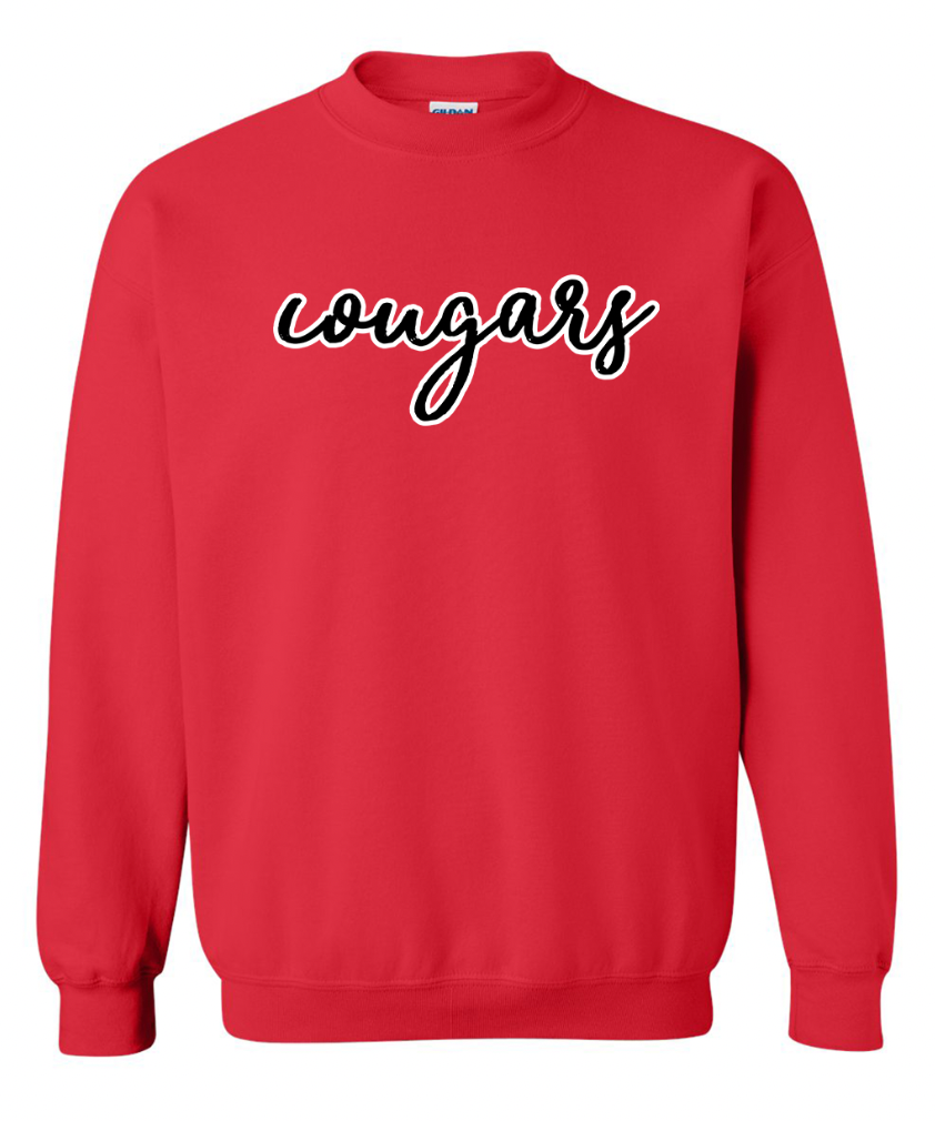 Van Wert Script Cougars T-Shirt/Crew