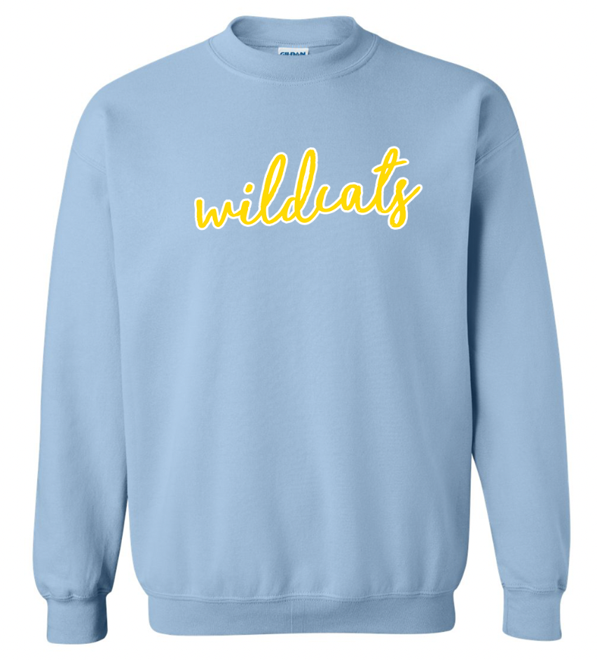 Bath Script Wildcats T-Shirt/Crew