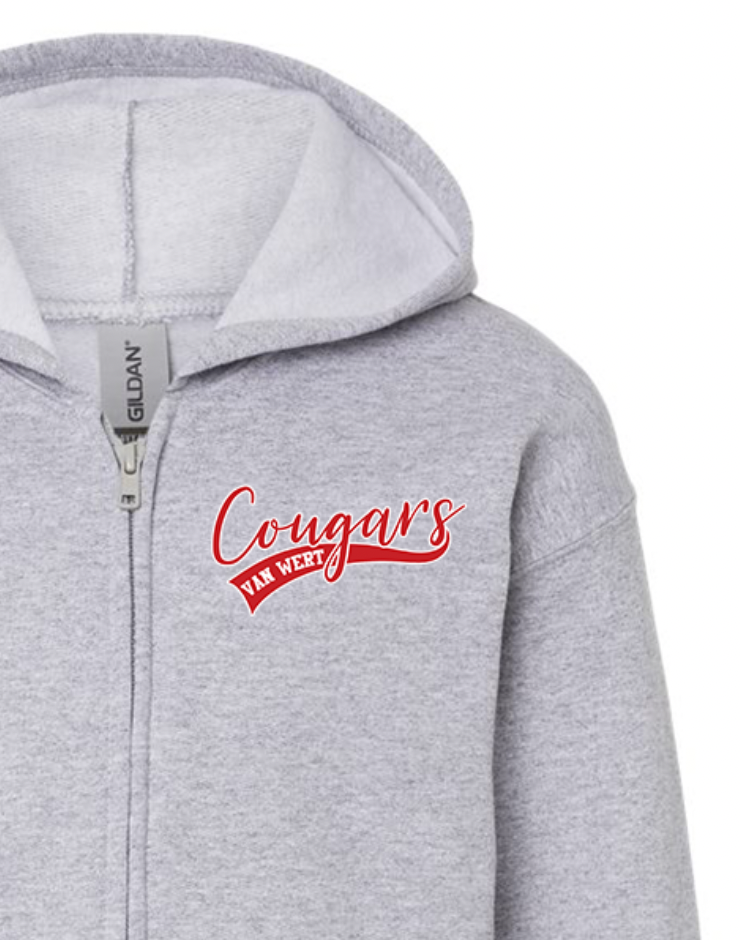 Youth Van Wert Full Zip Sweatshirt