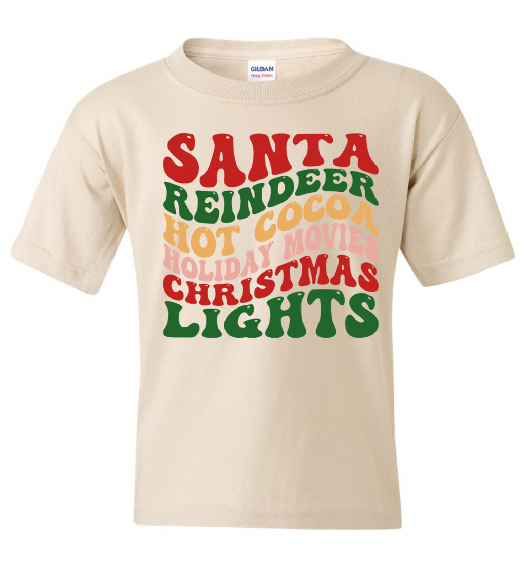 Santa, Reindeer, Hot Chocolate T-Shirt