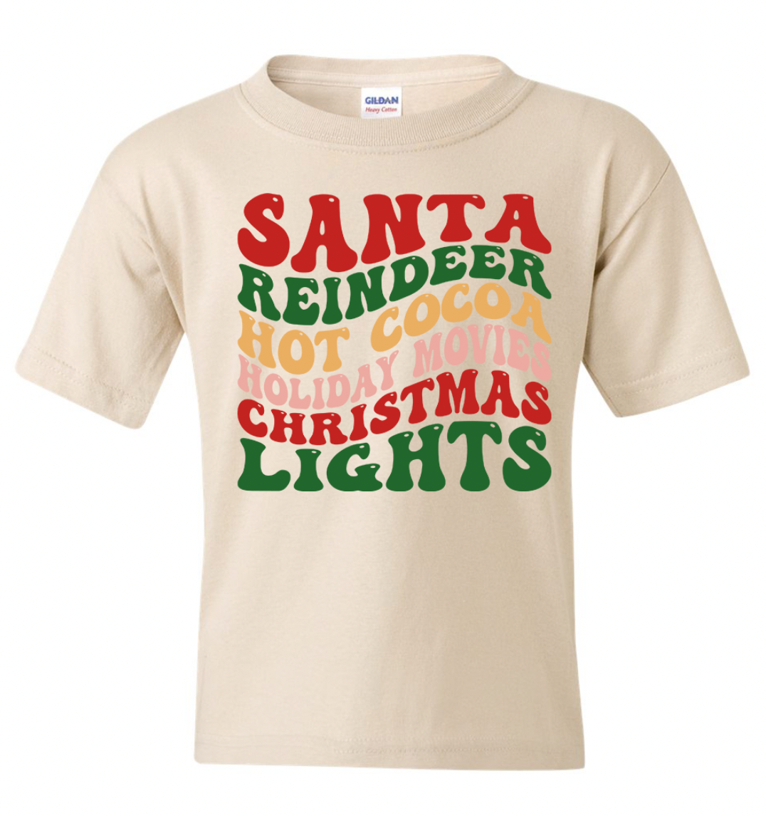 Santa, Reindeer, Hot Chocolate T-Shirt