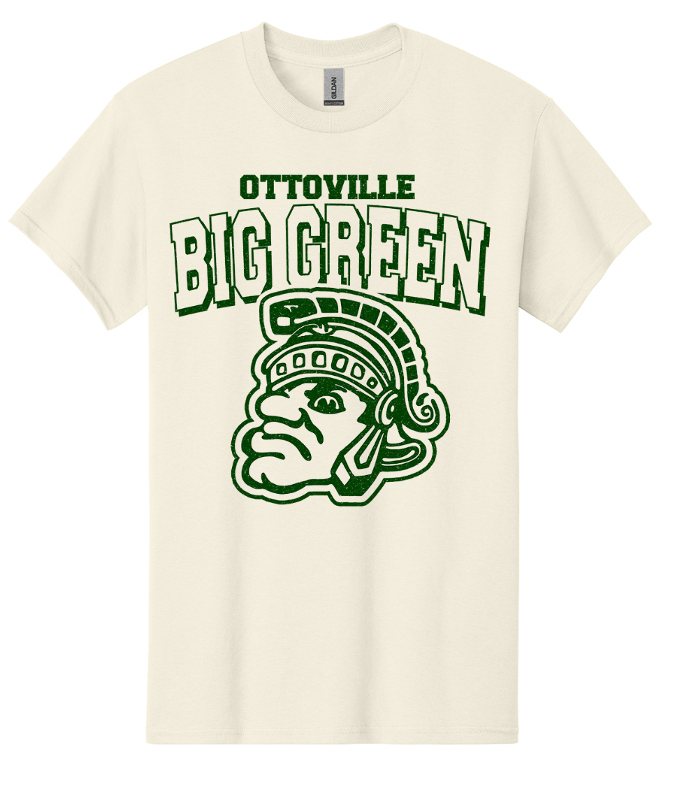 Ottoville Big Green on Natural T-Shirt