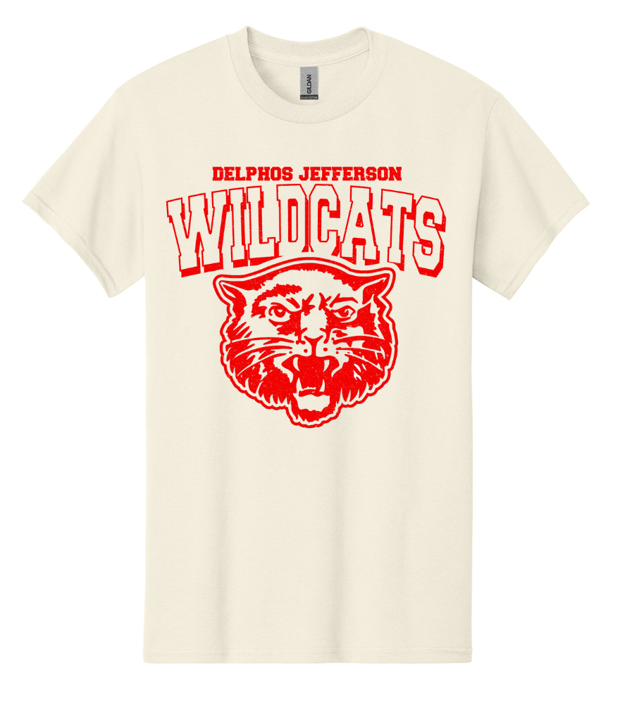 Delphos Jefferson on Natural T-Shirt