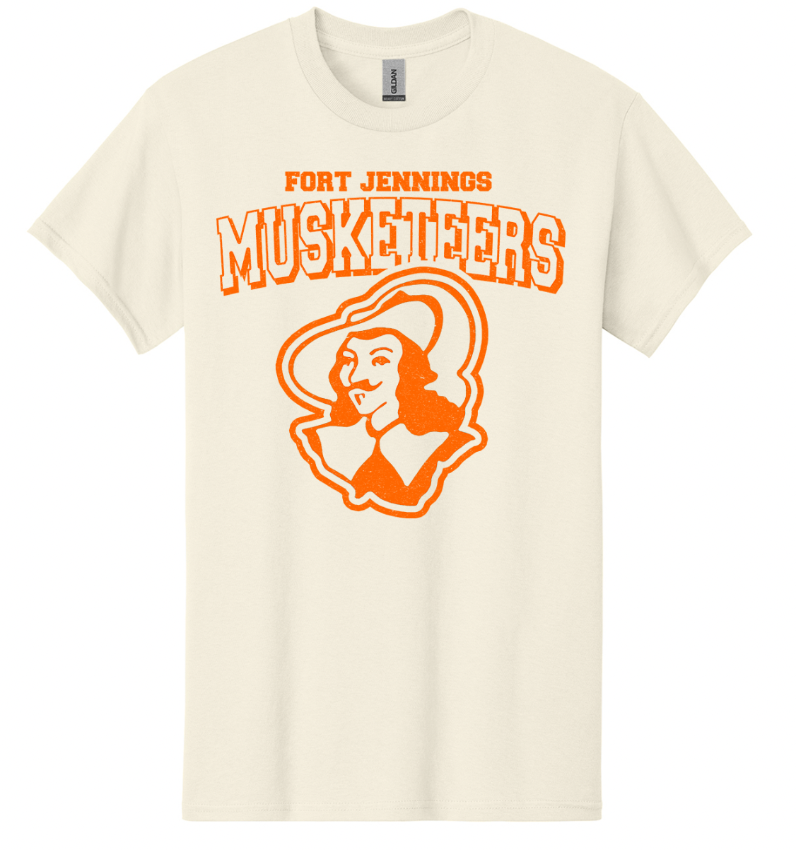 Fort Jennings Musketeers on Natural T-Shirt