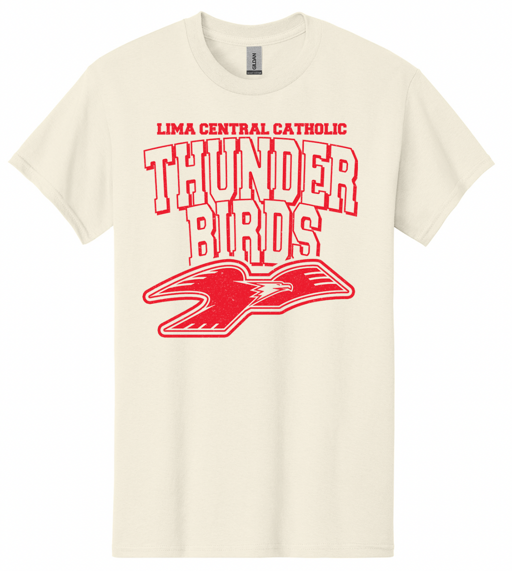 LCC Thunderbirds on Natural T-Shirt